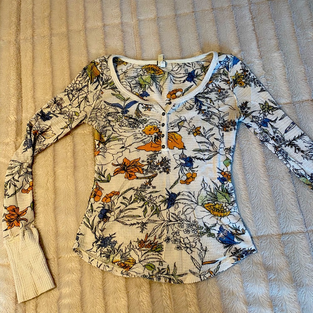 Free People Long Sleeve Thermal Tee